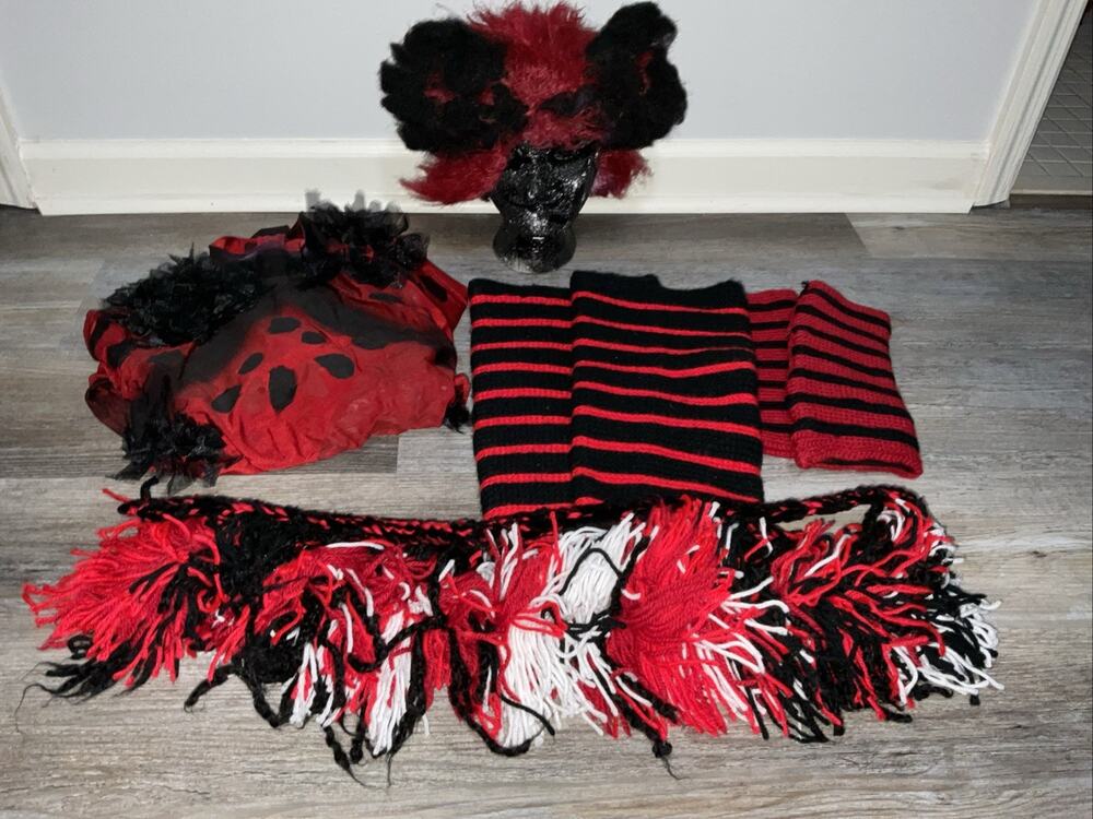 CATS BROADWAY MUSICAL COSPLAY RED CAT COSTUME WOMENS L